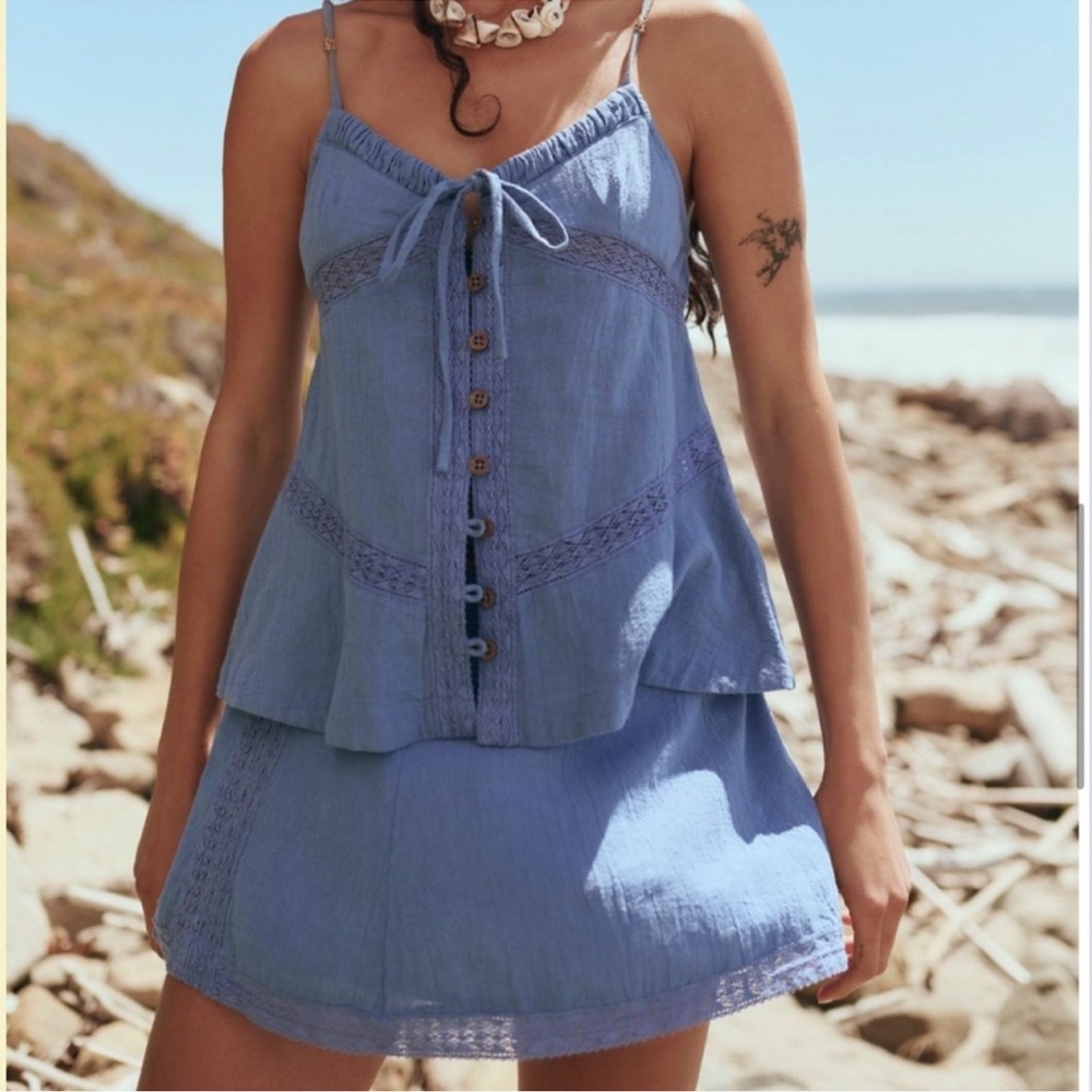Free people sundew set Blue